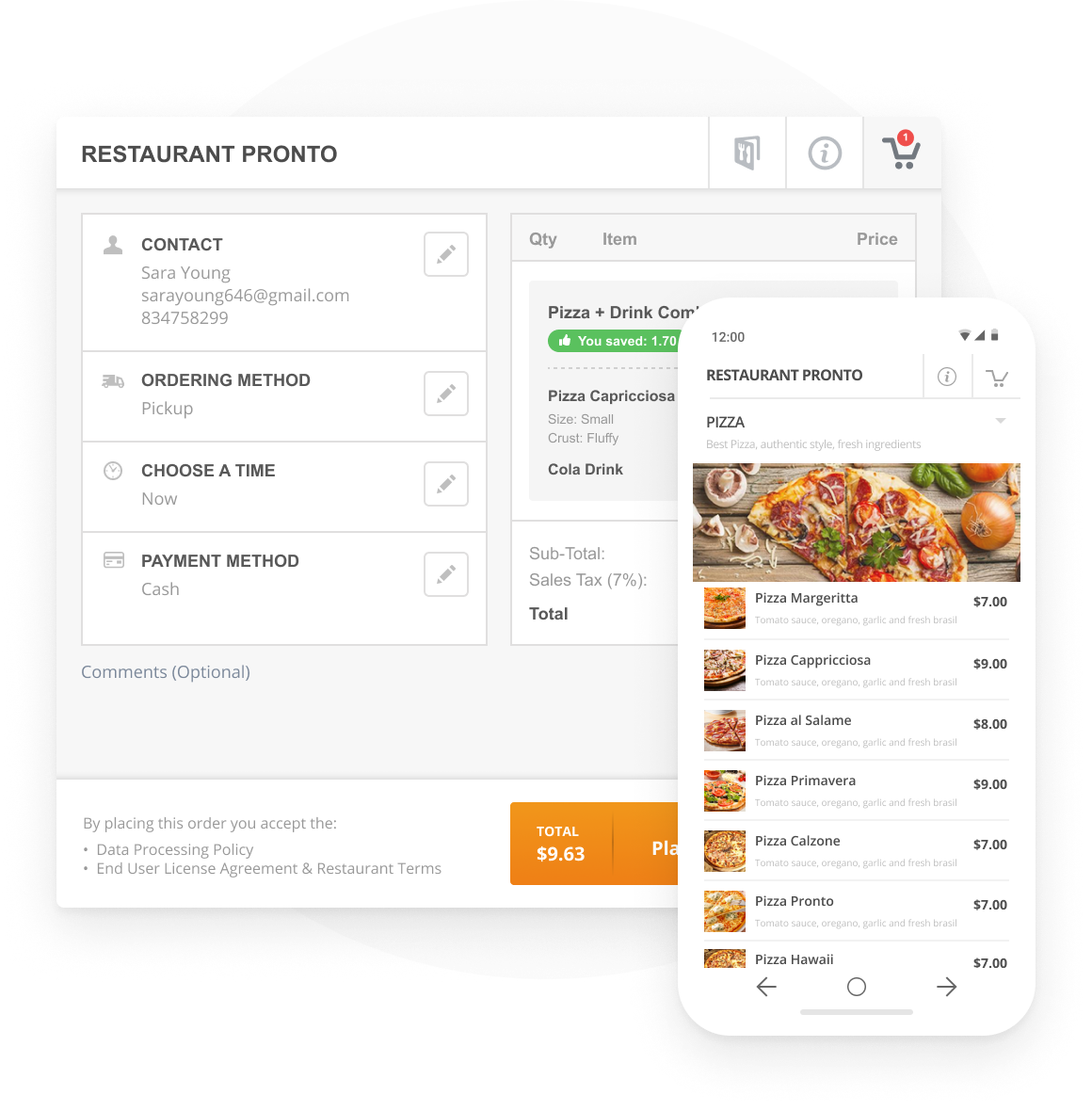 Facebook Food Ordering for Restaurants