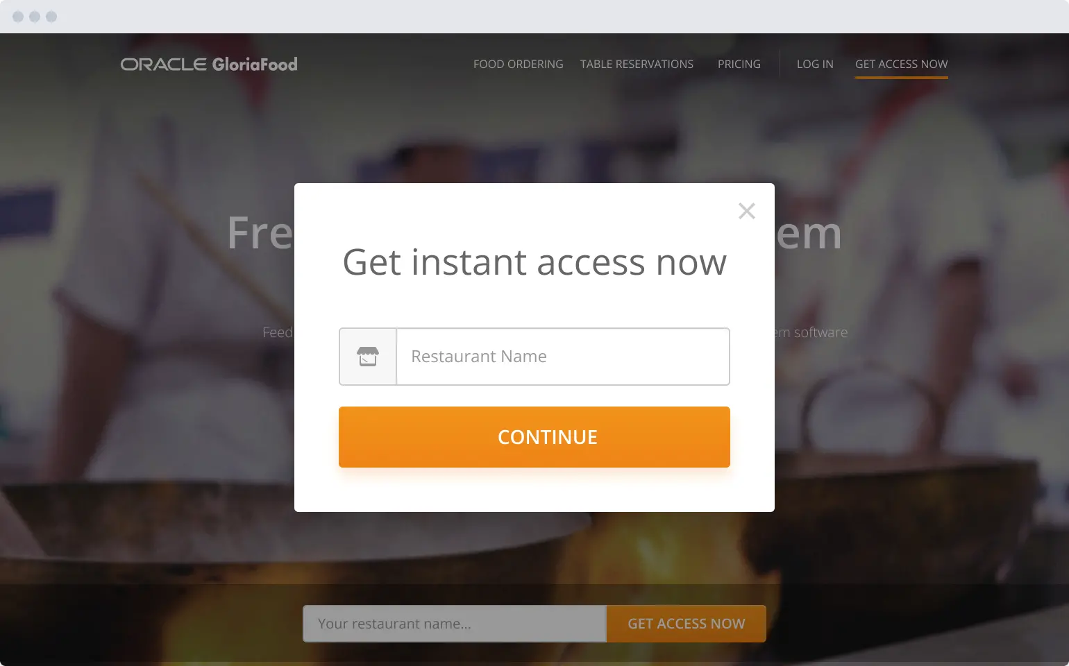online food ordering system for restaurants