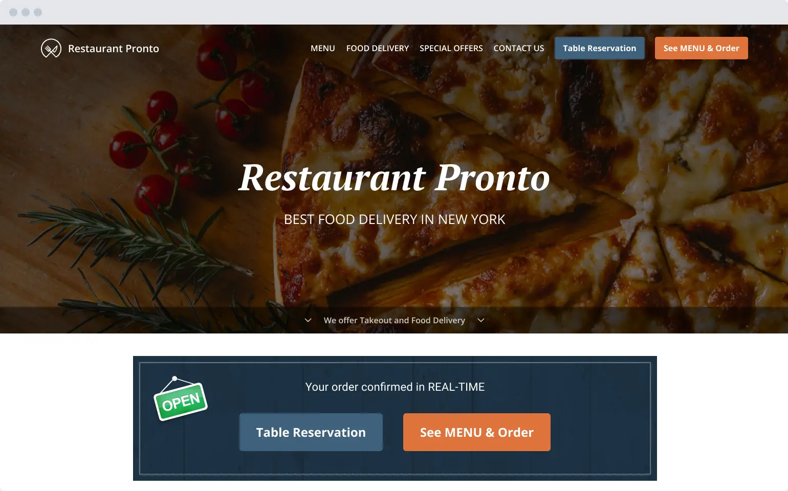 online food ordering system for restaurants