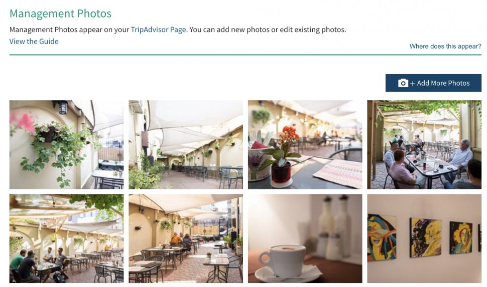 add photos to tripadvisor restaurant listing