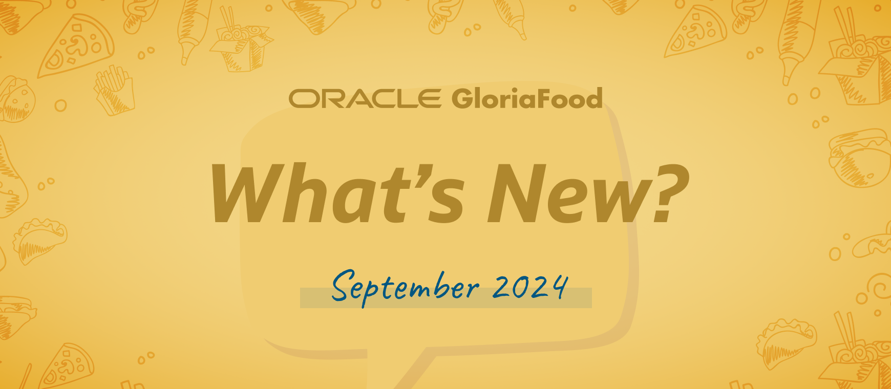 gloriafood updates september 2024