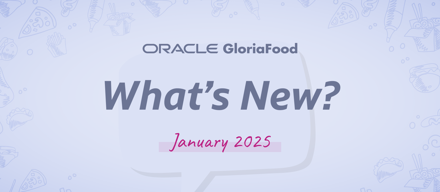 gloriafood updates january 2025